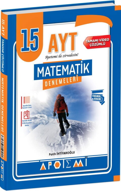 AYT Matematik 15 Çözümlü Deneme Apotemi Yayınları Vega Efsanesi