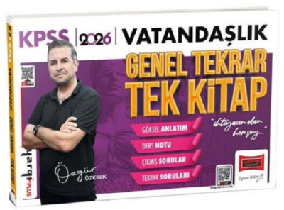 2026 KPSS Vatandaşlık Genel Tekrar Tek Kitap Özgür Özkınık Yargı Yayınları Vega Efsanesi
