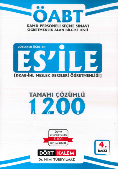 ES'İLE DKAB İHL MESLEK DERSLERİ ÖĞRETMENLİĞİ TAMAMI ÇÖZÜMLÜ 1200 SORU Vega Efsanesi