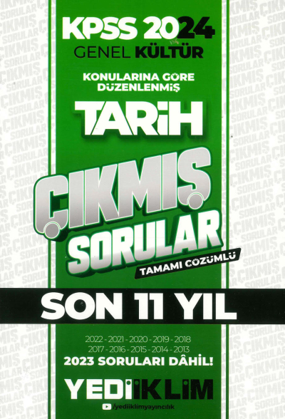 TARİH KONULARINA GÖRE DÜZENLENMİŞ SON 11 YIL ÇIKMIŞ SORULAR ÇÖZÜMLÜ (2013-2023) Vega Efsanesi