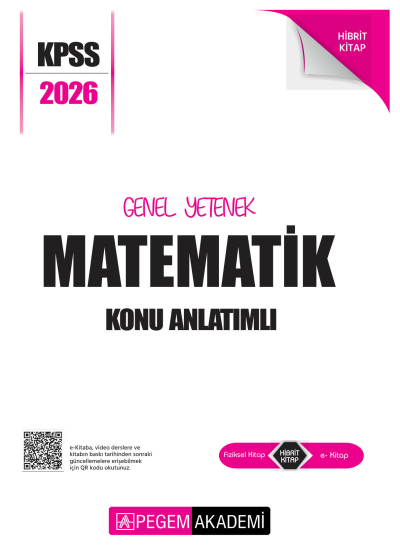 MATEMATİK 2026 KPSS Genel Yetenek Genel Kültür Lisans Konu Anlatımlı Modüler Set Pegem Yayınları