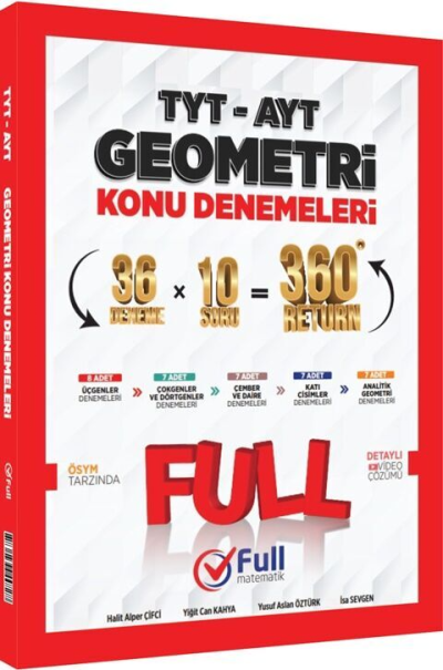 TYT AYT Geometri Konu Denemeleri Full Matematik Yayınları Vega Efsanesi