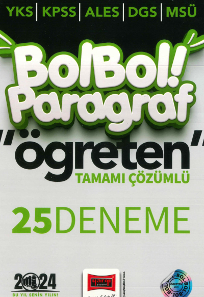 BOL BOL PARAGRAF ÖĞRETEN 25 DENEME TAMAMI ÇÖZÜMLÜ Vega Efsanesi