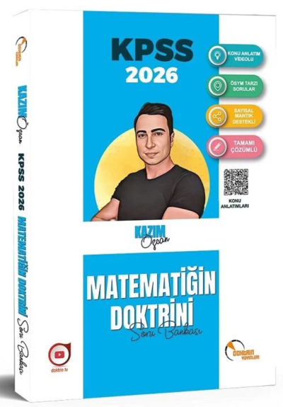 Doktrin 2026 KPSS Matematik Doktrini Soru Bankası Çözümlü - Kazım Özcan Doktrin Yayınları Vega Efsanesi