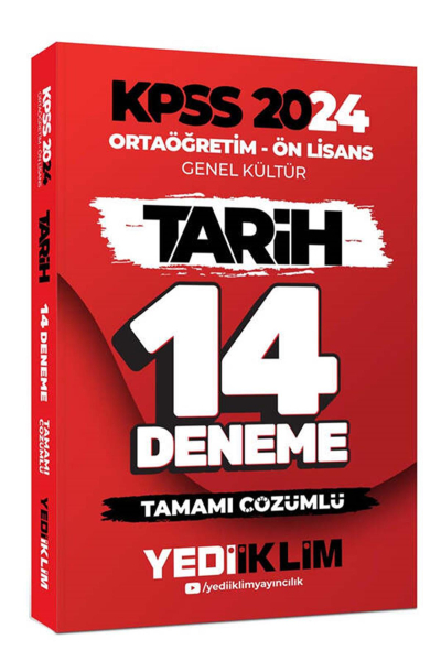 Ortaöğretim Ön Lisans Genel Kültür Tarih 14 Deneme Tamamı Çözümlü Vega Efsanesi