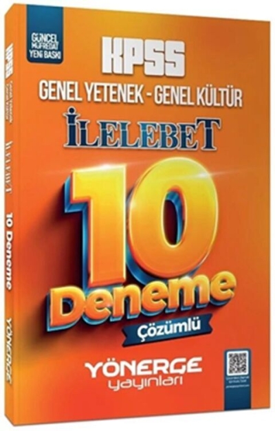 KPSS Genel Yetenek Genel Kültür İlelebet 10 Deneme Çözümlü Yönerge Yayınları Vega Efsanesi