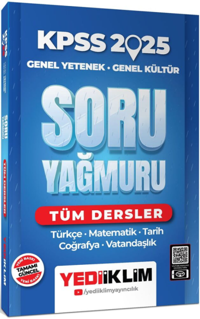 2025 KPSS Genel Yetenek Genel Kültür Tüm Dersler Soru Yağmuru Yediiklim Yayınları Vega Efsanesi