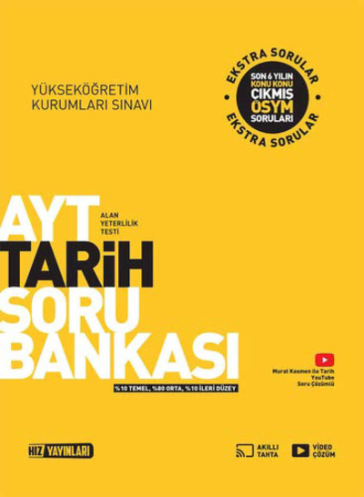 AYT Tarih Soru Bankası Hız Yayınları Vega Efsanesi