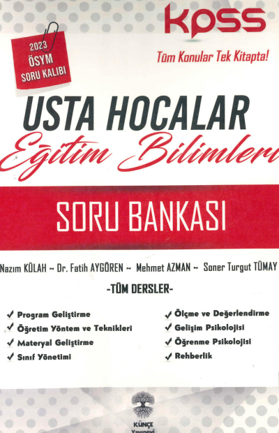 USTA HOCALAR EĞİTİM BİLİMLERİ TÜM DERSLER SORU BANKASI Vega Efsanesi