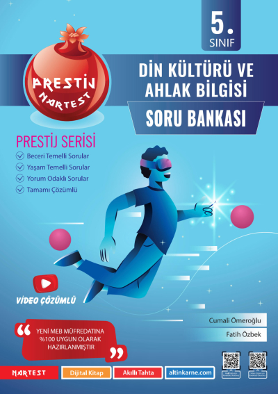 5. Sınıf Prestij Din Kültürü ve Ahlak Bilgisi Soru Bankası Nartest Yayınevi Vega Efsanesi
