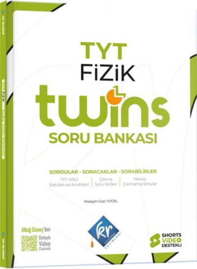 YKS TYT Fizik Twins Soru Bankası Çözümlü KR Akademi Vega Efsanesi