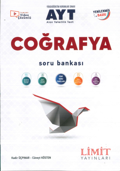 AYT Coğrafya Soru Bankası Limit Yayınları Vega Efsanesi