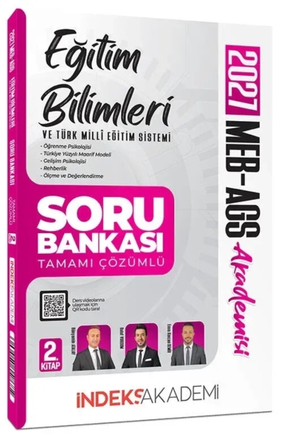 MEB-AGS Akademisi Eğitim Bilimleri ve Türk Milli Eğitim Sistemi Soru Bankası 2. Kitap Çözümlü İndeks Akademi Yayıncılık Vega Efsanesi