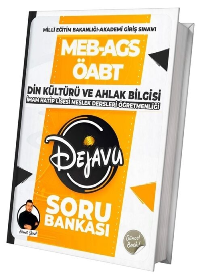 2025 ÖABT Din Kültürü ve Ahlak Bilgisi Dejavu Soru Bankası TKM Akademi Vega Efsanesi