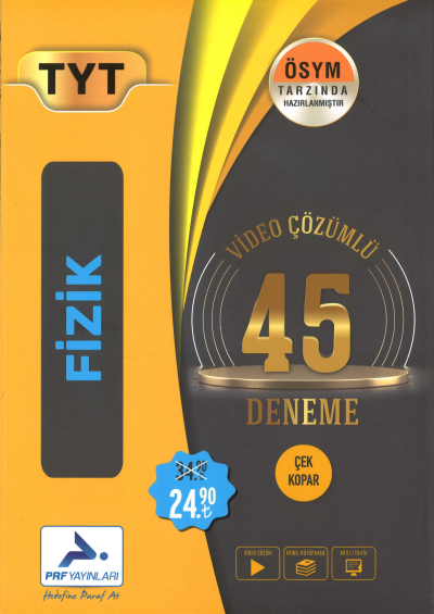 TYT Fizik Video Çözümlü 45 Deneme Vega Efsanesi