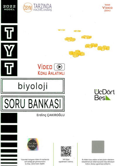 TYT Biyoloji Soru Bankası Vega Efsanesi