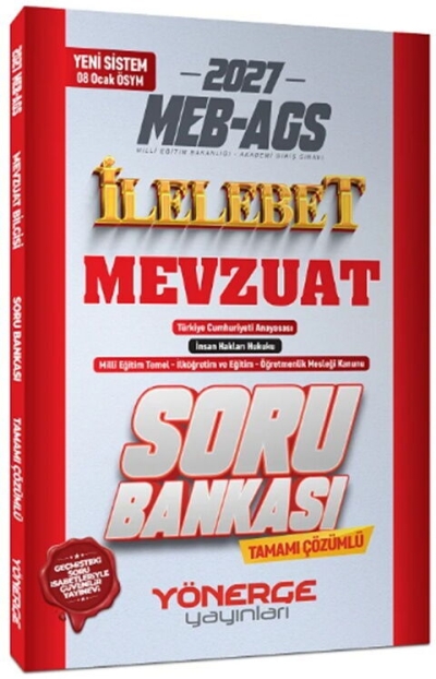 MEB AGS Mevzuat İlelebet Soru Bankası Yönerge Yayınları Vega Efsanesi