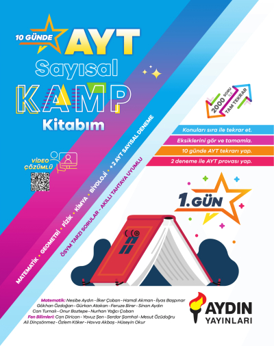 AYT Sayısal Kamp Kitabım Aydın Yayınları Vega Efsanesi