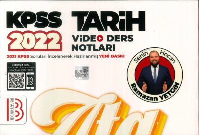 2022 KPSS TARİH VİDEO DERS NOTLARI ATANACAKSIN Vega Efsanesi