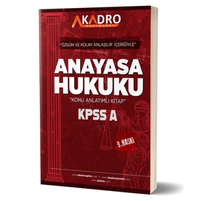 KPSS A Grubu Anayasa Hukuku Konu Anlatımlı A Kadro Yayınları 2024 Vega Efsanesi