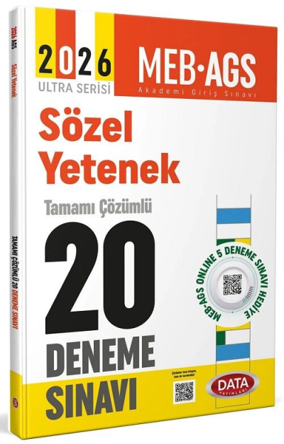 2026 AGS Sözel Yetenek Tamamı Çözümlü 20 Deneme Sınavı Data Yayınları Vega Efsanesi