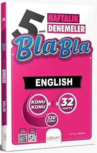5.Sınıf 32 Haftalık Bla Bla İngilizce Denemeleri Günay Yayınları Vega Efsanesi