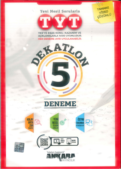 TYT DEKATLON 5 DENEME Vega Efsanesi