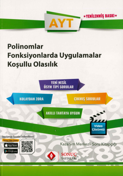 AYT POLİNOMLAR FONKSİYONLARDA UYGULAMALAR KOŞULLU OLASILIK SORU KİTAPÇIĞI