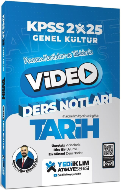 2025 KPSS Genel Kültür Atölye Tarih Video Ders Notları Yediiklim Yayınları Vega Efsanesi