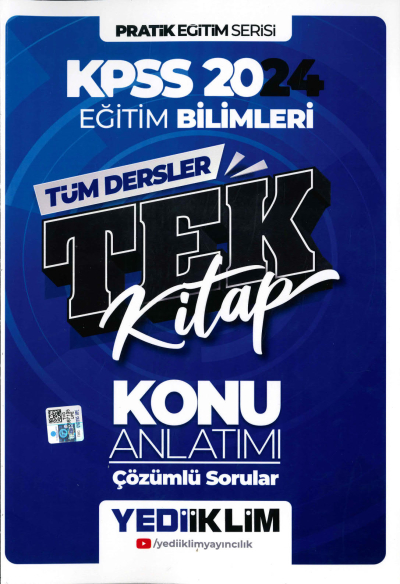 EĞİTİM BİLİMLERİ TÜM DERSLER TEK KİTAP KONU ANLATIMI ÇÖZÜMLÜ SORULAR