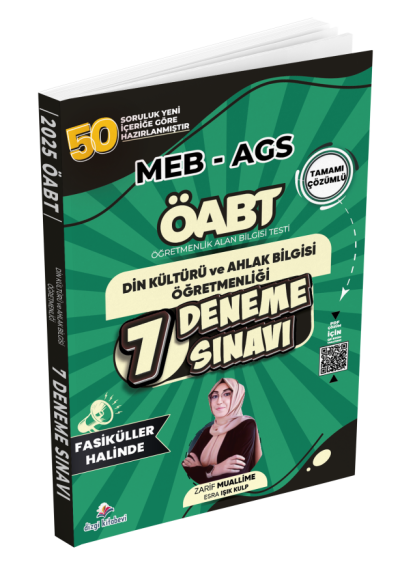 ÖABT MEB-AGS DKAB Din Kültürü ve Ahlak Bilgisi Öğretmenliği 7 Deneme Fasikül Çözümlü Dizgi Kitap Yayınları Vega Efsanesi