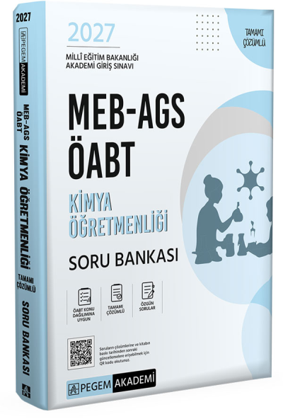 2027 ÖABT MEB-AGS Kimya Öğretmenliği Soru Bankası Çözümlü Pegem Akademi Yayınları Vega Efsanesi
