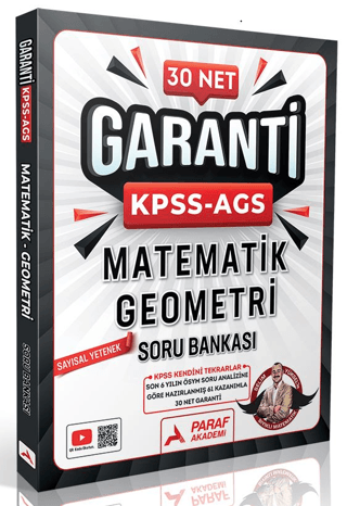KPSS AGS Matematik - Geometri Garanti KPSS Soru Bankası Paraf Yayınları Vega Efsanesi