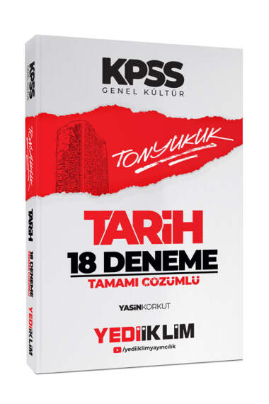 2024 KPSS Tonyukuk Tarih Tamamı Çözümlü 18 Deneme Vega Efsanesi