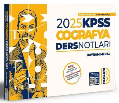 Benim Hocam Yayınları 2025 KPSS Coğrafya Video Ders Notları Vega Efsanesi