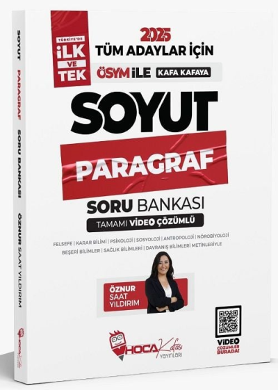 2025 Tüm Adaylar İçin Soyut Paragraf Soru Bankası Video Çözümlü Hoca Kafası Yayınları