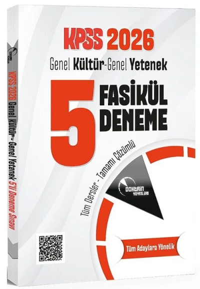 KPSS Genel Yetenek Genel Kültür 5 Deneme Fasikül Çözümlü Doktrin Yayınları Vega Efsanesi