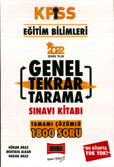 EĞİTİM BİLİMLERİ GENEL TEKRAR TARAMA TÜM DERSLER ÇÖZÜMLÜ 1800 SORU Vega Efsanesi