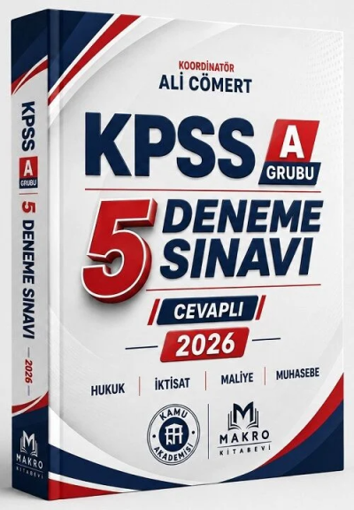 2026 KPSS A Grubu 5 Deneme Ali Cömert Makro Kitabevi Vega Efsanesi
