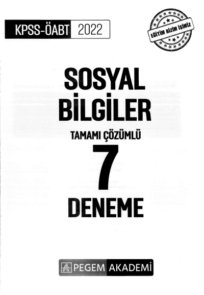 SOSYAL BİLGİLER TAMAMI ÇÖZÜMLÜ 7 DENEME Vega Efsanesi