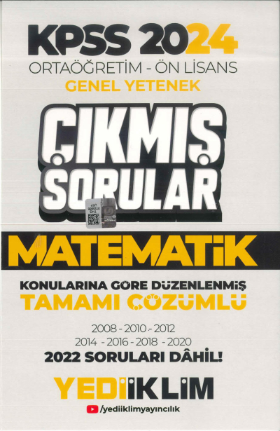MATEMATİK KONULARINA GÖRE DÜZENLENMİŞ ÇIKMIŞ SORULAR 2008-2022 TAMAMI ÇÖZÜMLÜ Vega Efsanesi