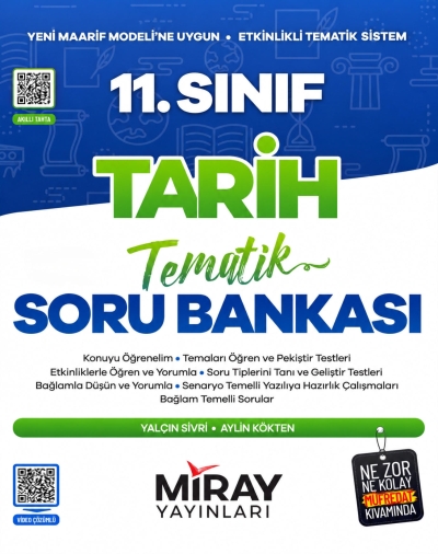 11. Sınıf Tarih Maarif Model Tematik Soru Bankası Miray Yayınları Vega Efsanesi