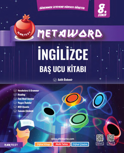 8. Sınıf İngilizce Metaword Baş Ucu Kitabı Nartest Yayınları Vega Efsanesi