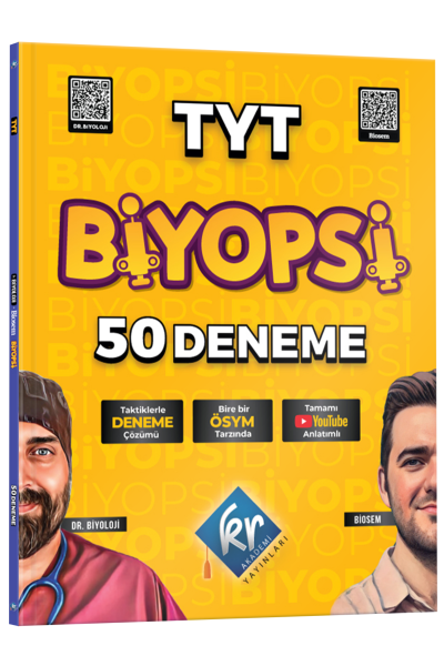 TYT Biyopsi 50 Biyoloji Denemesi KR Akademi Yayınları Vega Efsanesi