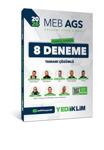 2026 MEB AGS Fasikül Fasikül 8 Deneme Tamamı Çözümlü Yediiklim Yayınları Vega Efsanesi
