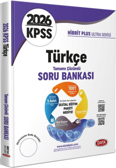 2026 KPSS Türkçe Hibrit Plus Ultra Serisi Karekod Çözümlü Soru Bankası Data Yayınları