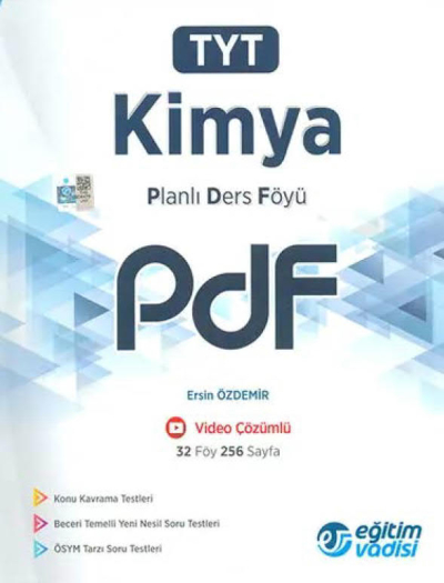 TYT Kimya Planlı Ders Föyü PDF Eğitim Vadisi Yayınları Vega Efsanesi