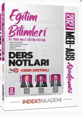 MEB-AGS Akademisi Eğitim Bilimleri ve Türk Milli Eğitim Sistemi Video Ders Notları 2. Kitap İndeks Akademi Yayıncılık Vega Efsanesi