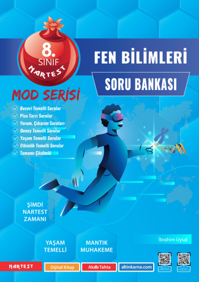 8. Sınıf Mod Fen Bilimleri Soru Bankası Nartest Yayınları Vega Efsanesi