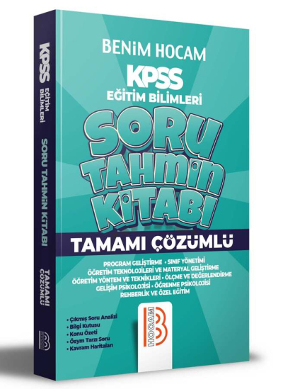KPSS Eğitim Bilimleri Tamamı Çözümlü Soru Tahmin Kitabı Vega Efsanesi